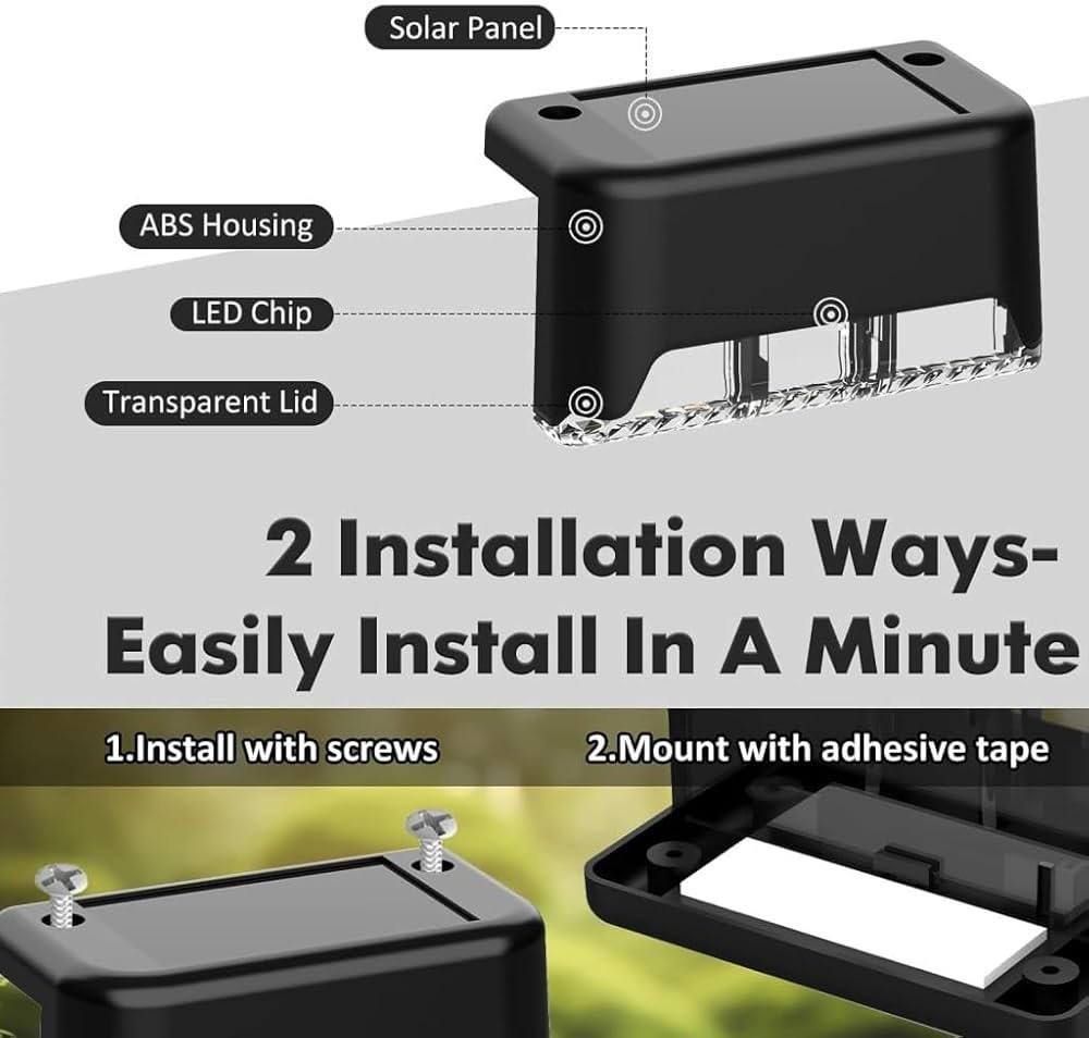 SOLAR DECK LIGHTS\ PACK OF 5